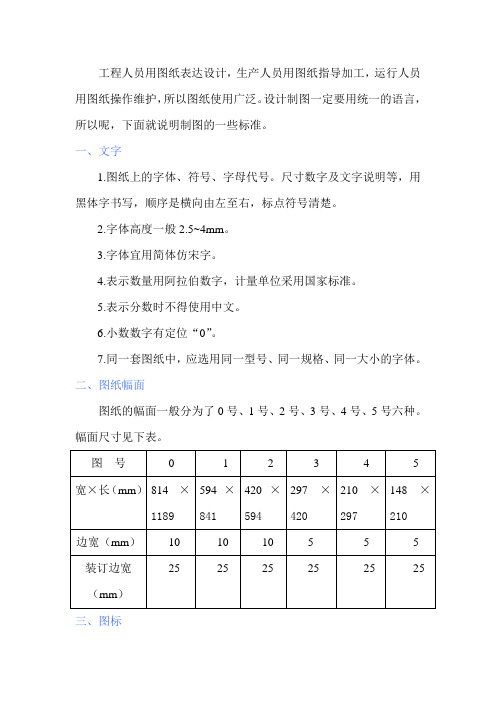 电气工程设计CAD画图格式