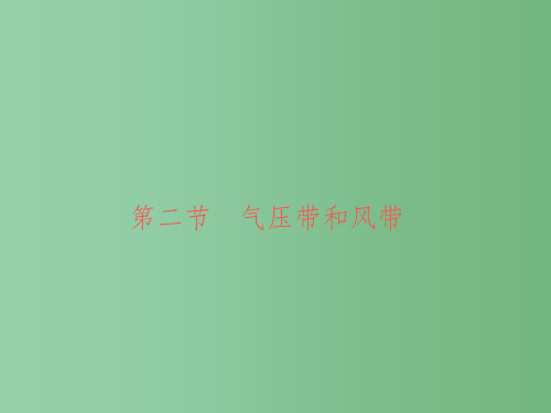 高中地理 2.2 气压带和风带 新人教版必修1