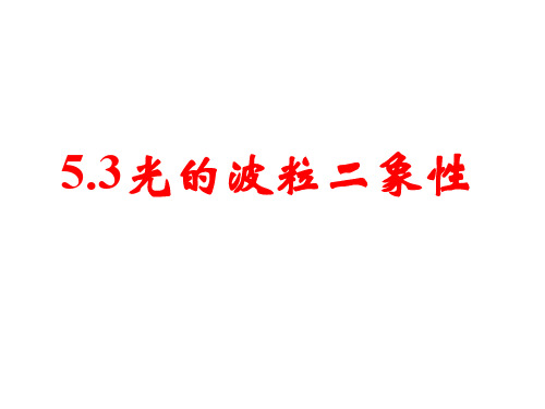 实物粒子的波粒二象性 课件(16张)
