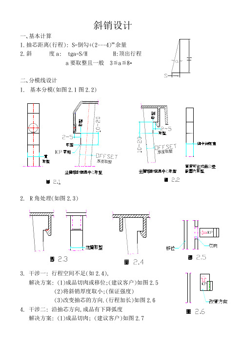 斜销设计