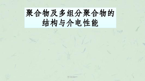 聚合物的结构与介电性能课件
