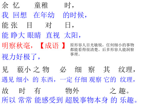 中考语文复习《童趣 》(PPT)5-1