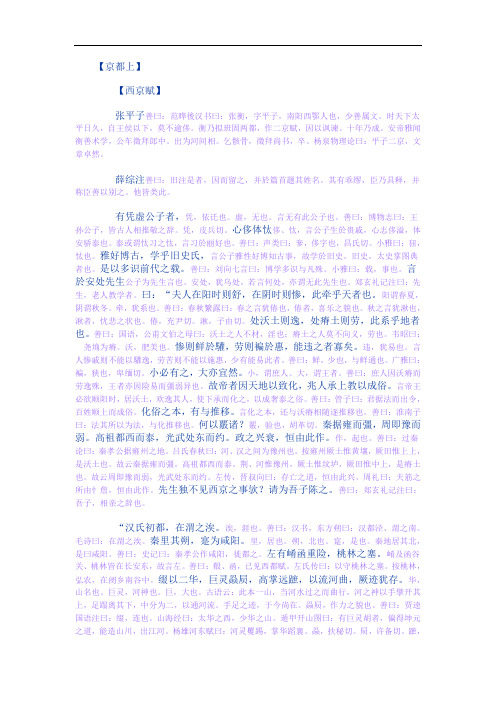 上海古籍出版社文选李善注3