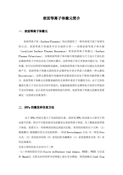 表面等离子体激元简介