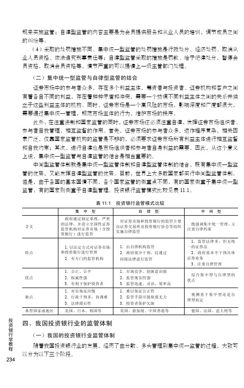 我国投资银行业的监管体制_投资银行学_[共2页]