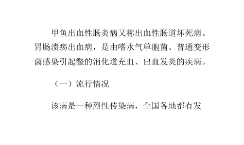 甲鱼出血性肠炎病的防治技术
