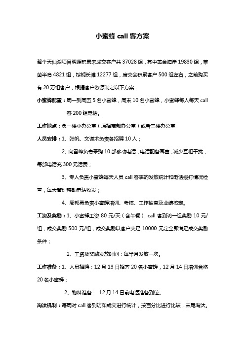 重庆__CALL客方案_小蜜蜂call客方案