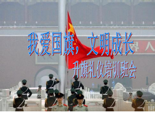 升旗礼仪主题班会