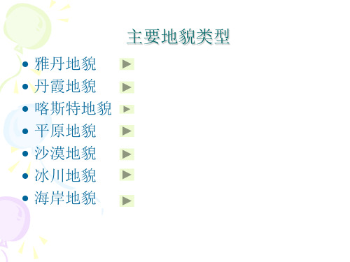 主要地貌类型说课讲解