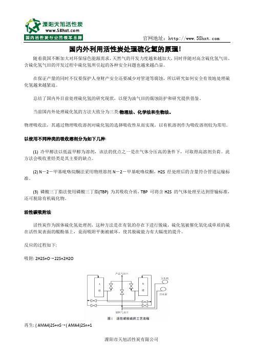 国内外利用活性炭处理硫化氢的原理!