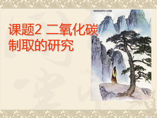 人教版课题2《二氧化碳制取的研究》PPT课件
