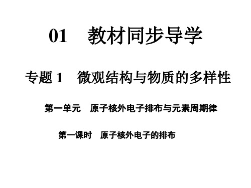 【苏教版】化学必修二：1.1.1《原子核外电子的排布》ppt课件(58页)