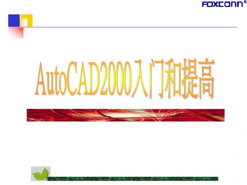 AutoCAD2000入门和提高