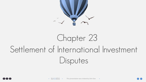 国际贸易法英文版双语教学课件Chapter23