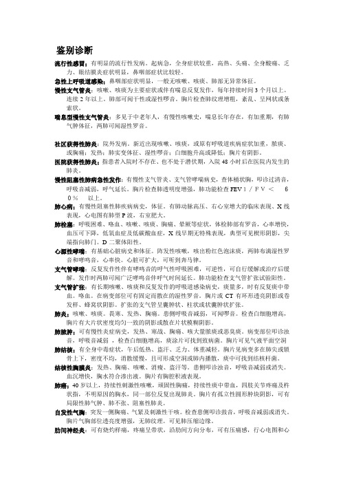 鉴别诊断 文