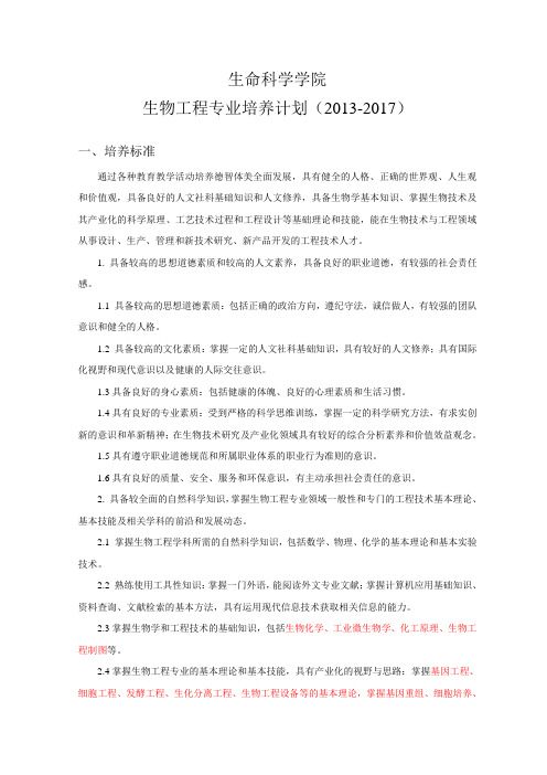 山东理工大学生物工程2015修改版