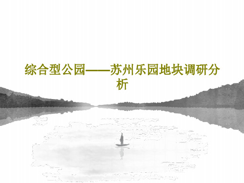 综合型公园——苏州乐园地块调研分析共65页