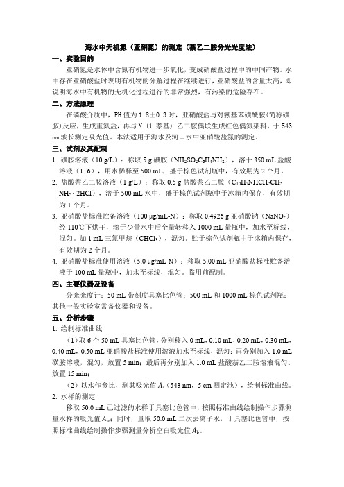 海水中无机氮1