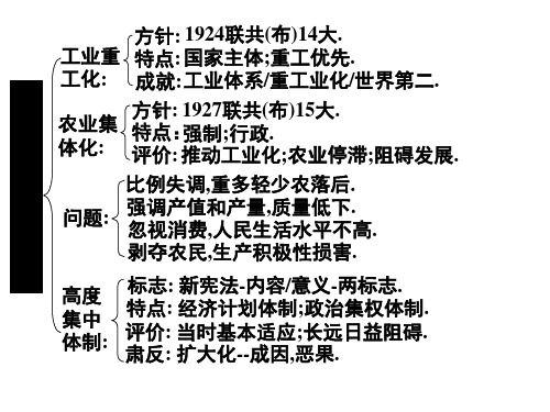 工业重工化个农业集体化的区别