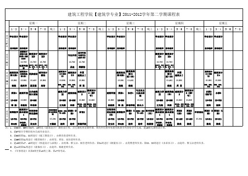 (分专业)建工学院2011-2012B课程表11.11