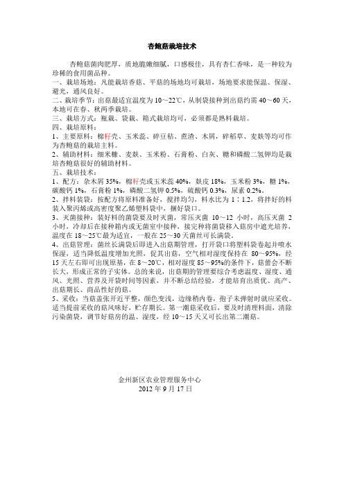 杏鲍菇