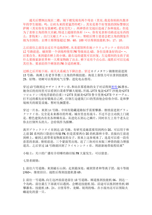 黑白2周目攻略