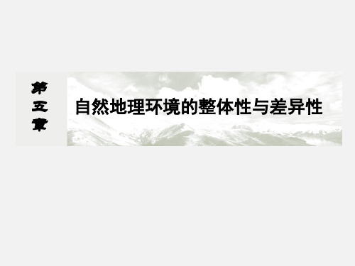 高考地理 总复习 第五单元 自然地理环境的整体性与差异性