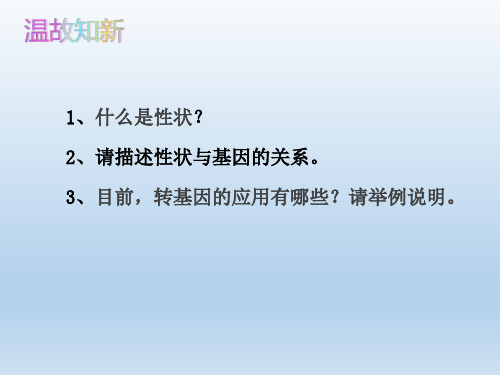 人教版八年级生物 下册 7. 2.2 基因在亲子代间的传递 课件