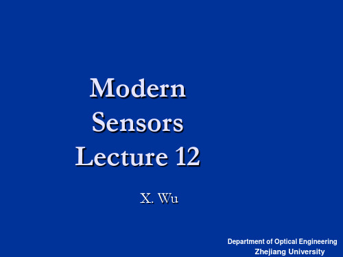 《现代传感器》课件Lecture12
