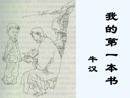 语文人教版八年级下册我的第一本书