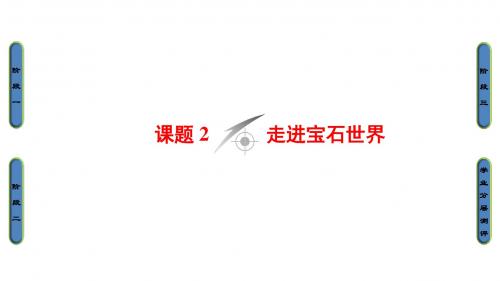 高中化学主题4认识生活中的材料课题2走进宝石世界课件2鲁科版选修1
