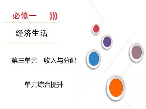 2019大一轮高考总复习政治课件：必修1 第03单元 单元综合提升