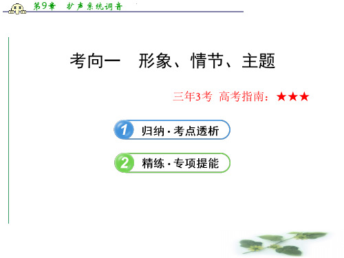 高考语文总复习(新课标 浙江)课件：2.2.1.1 考向一  形象、情节、主题