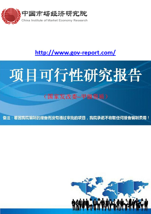 灌区工程项目可行性研究报告(中国市场经济研究院-工程咨询-甲级资质)