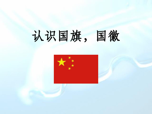 《认识国旗,国徽》PPT课件