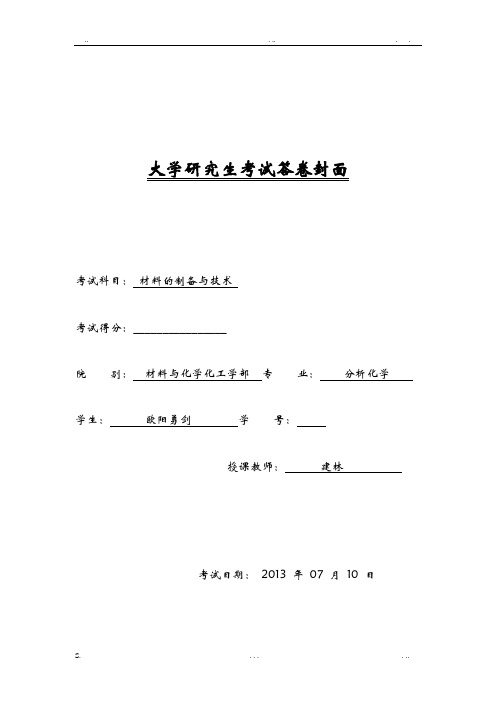 核壳纳米材料制备与应用综述