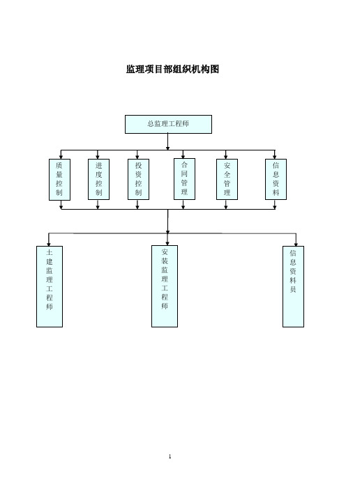 监理组织结构图