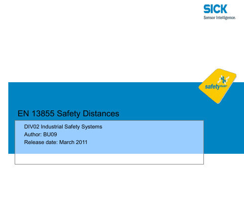EN 13855 - Safety Distances