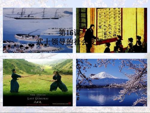 武士领导的社会变革PPT课件7 北师大版