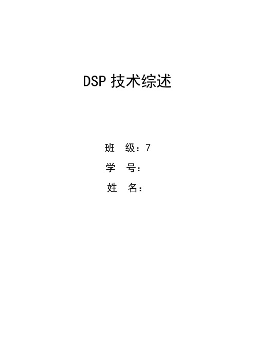 DSP技术综述