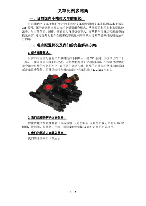 叉车阀介绍资料