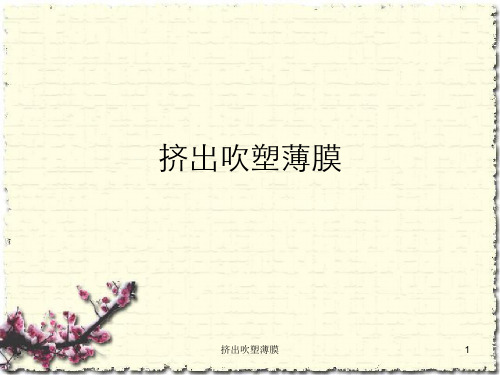 挤出吹塑薄膜