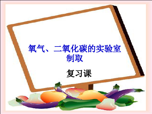 氧气和二氧化碳制取复习课