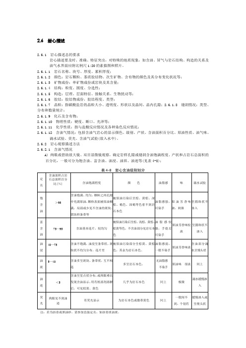 岩屑描述