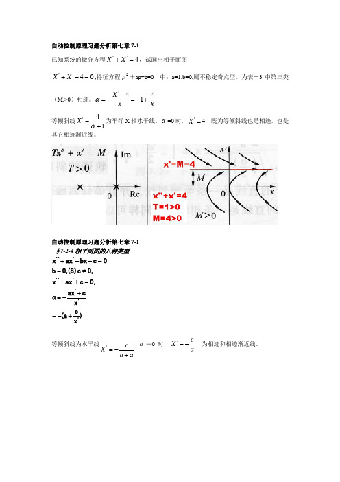 自动控制原理习题分析第七章7