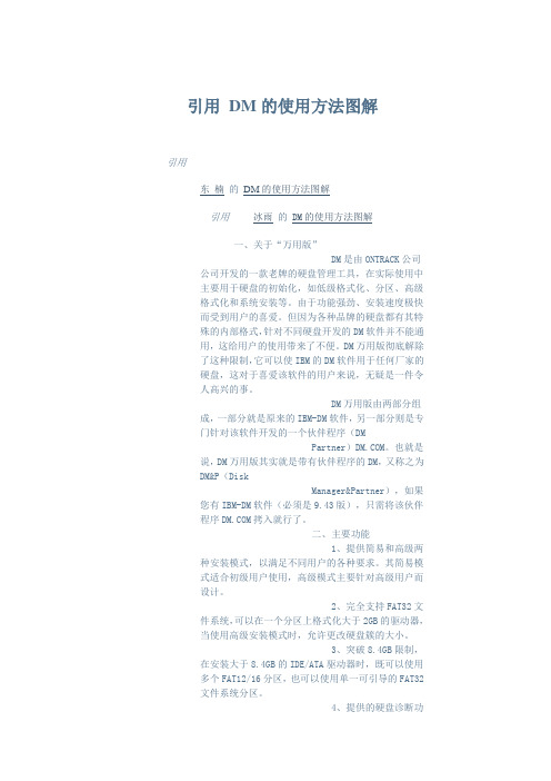 DM的使用方法图解