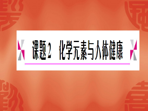 化学122《化学元素与人体健康》4(人教版九年级下)精品PPT课件