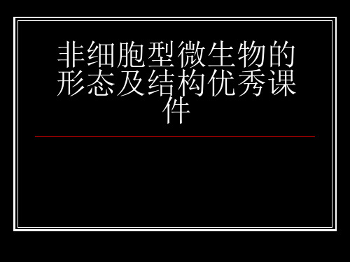非细胞型微生物的形态及结构优秀课件