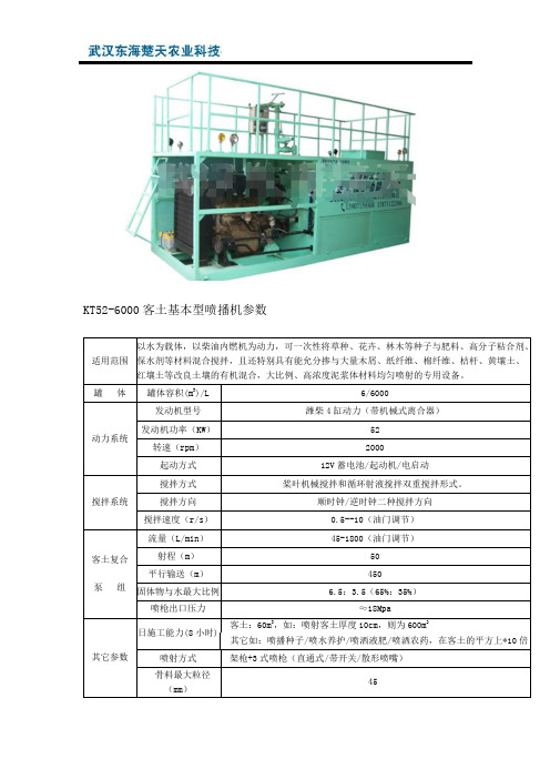 基本型客土喷播机
