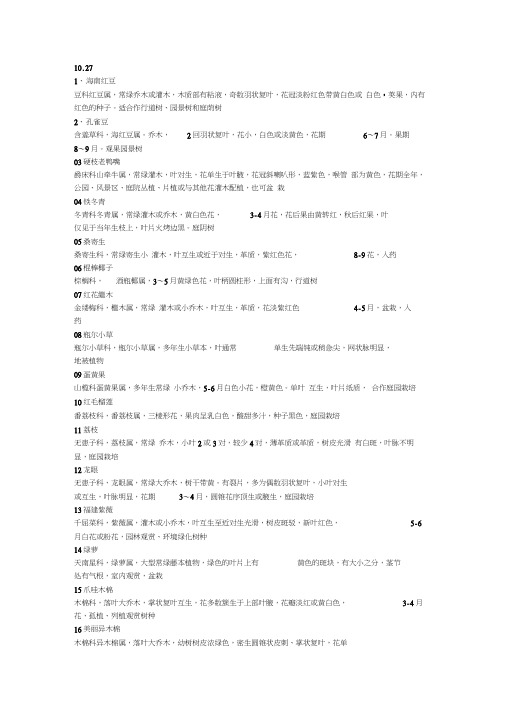 海南常见观赏树木